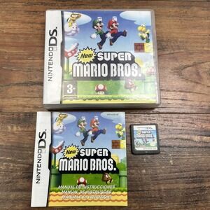 New Super Mario Bros Nintendo DS Original Multilingual‎ Game Italian + Manual*